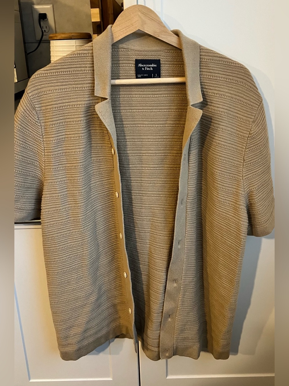 Abercrombie Knit Polo Men’s Sz L